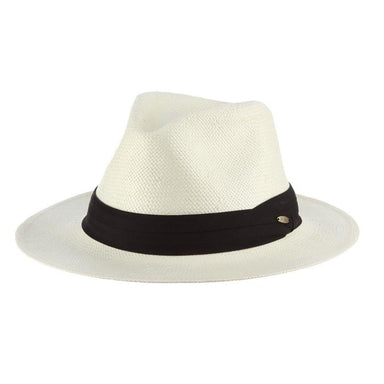 Woven White Toyo Panama Hat, up to 2XL - Scala Hats, Panama Hat - SetarTrading Hats 