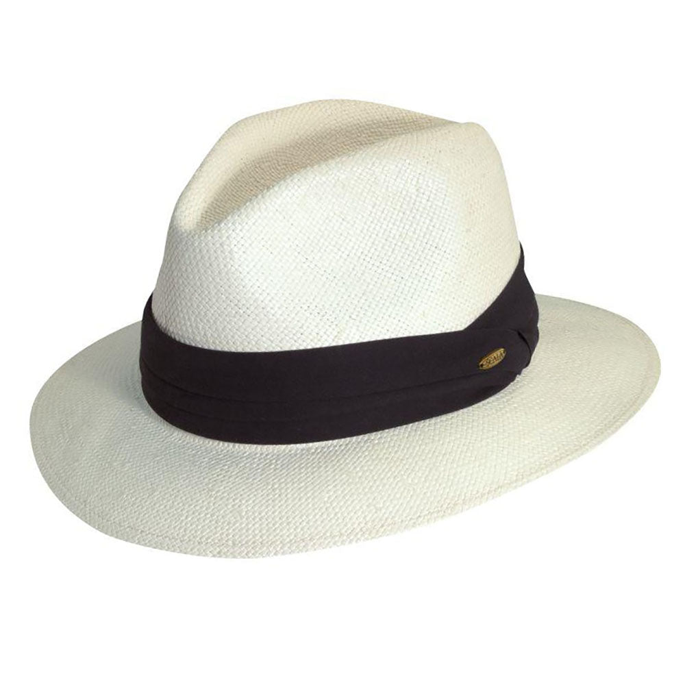 Woven White Toyo Panama Hat, up to 2XL - Scala Hats Panama Hat Scala Hats MT11-NAT5 Ivory 2XL (63 cm) 