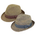 XL Size Hats: Tweed Summer Fedora Hat - Jeanne Simmons Accessories Fedora Hat Jeanne Simmons    