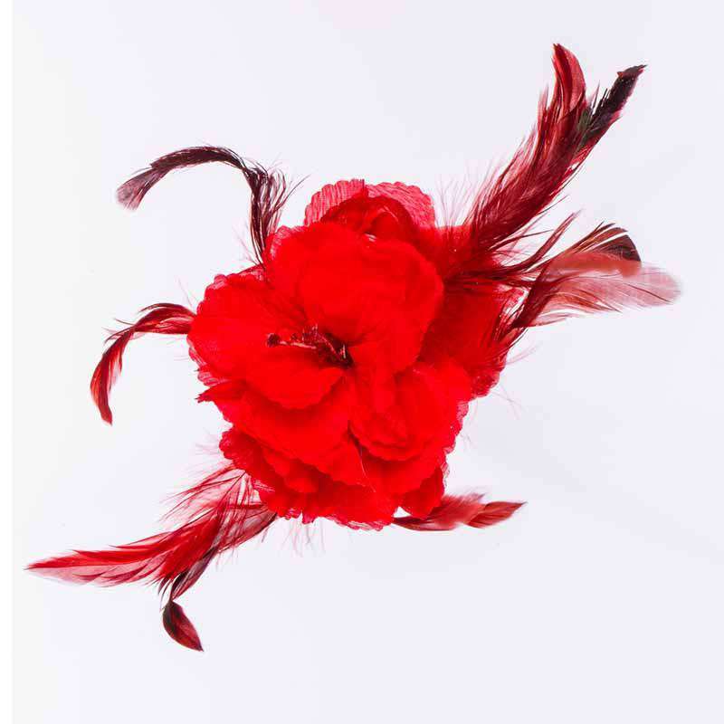 Red Hatter's Lily Flower Bouquet Jaw Clip Accessories Something Special LA ZH1253RD Red  