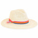 Zoey Straw Lace Trim Petite Safari Hat - Sunny Dayz™ Safari Hat Sun N Sand Hats HK441 Natural Small (54 cm) 