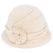Trina  Boiled Wool Cloche Hat - Adora® Hats, Beanie - SetarTrading Hats 