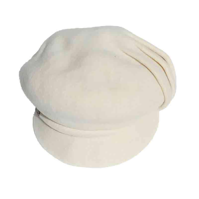 Pleated Boiled Wool Newsboy Cap by Adora® Cap Adora Hats    