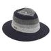 Goldie Knit Wool Safari Hat by Adora® - Black Safari Hat Adora Hats ad770bk Black  