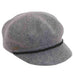 Wavy Wool Felt Newsboy Cap by Adora® Cap Adora Hats ad849gy Grey  