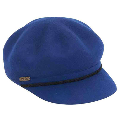Wavy Wool Felt Newsboy Cap by Adora® Cap Adora Hats ad849bl Blue  