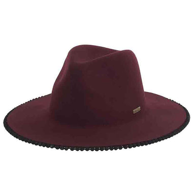 Poms and Beads Trimmed Floppy Safari Hat by Adora®, Safari Hat - SetarTrading Hats 