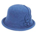 Curled Brim Wool Bowler Hat by Adora® Beanie Adora Hats    
