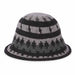 Adora® Wool Hat - Geometric Print Soft Wool Bucket Hat Cloche Adora Hats    