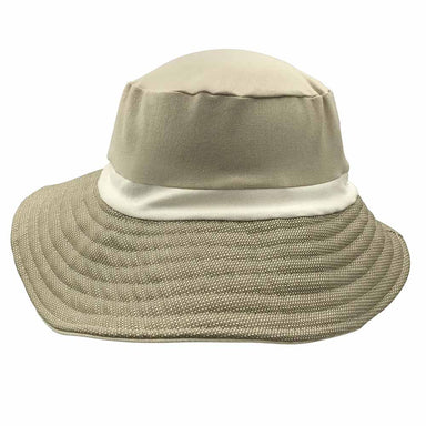 Alfie Eco Cotton Stretch Fit Sun Hat - Flipside Hats Wide Brim Hat Flipside Hats FS019-143 Beige S-L 