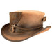 Eureka Leather Steampunk Top Hat - Olive Top Hat Head'N'Home Hats MWeurekaOLX Olive X-Large 