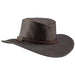 Head'n Home Crusher Outback Leather Hat up to 3XL- Black Safari Hat Head'N'Home Hats    