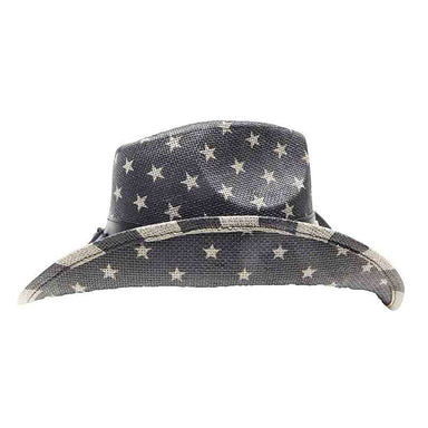 American Flag Cowboy Hat in Black and Grey - Milani Cowboy Hat Milani Hats    