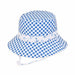 Small Heads Anchors and Hearts Gingham Reversible Cotton Bucket Hat - Sunny Dayz™, Bucket Hat - SetarTrading Hats 