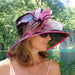 Organza Hat with Fuchsia Trim - Jeanne Simmons Hats Dress Hat Jeanne Simmons    