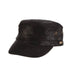 Weathered Leather Cadet Cap - Stetson Hats Cap Stetson Hats STW355-BK1 Black S/M (57-59) 