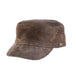 Weathered Leather Cadet Cap - Stetson Hats Cap Stetson Hats STW355-BN1 Brown S/M (57-59) 