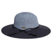 Knit Capeline Style Hat with Suede Tassels by Adora® Wide Brim Sun Hat Adora Hats ad897gy Grey Medium (57 cm) 