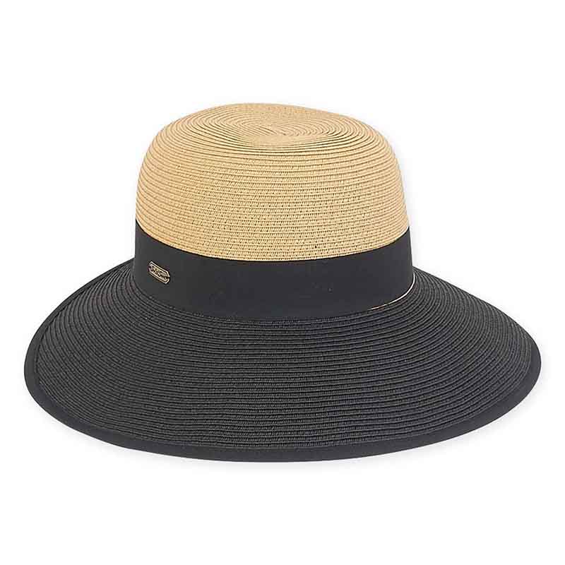 Two Tone Backless Facesaver Hat - Sun 'N' Sand Hats Facesaver Hat Sun N Sand Hats    