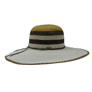 Striped Crown Bangkok Toyo Wide Brim Summer Floppy Hat