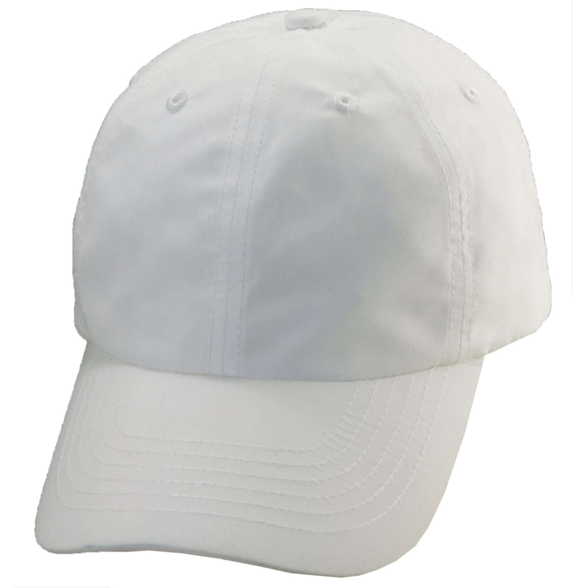 White Cotton Fabric Baseball Cap, Hatsquare Baseball Hat, Men