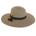 Large Size Women's Hats: Beach Hat with Tassel - Sun 'N' Sand Hats Wide Brim Sun Hat Sun N Sand Hats HH2031Bxl Black Tweed Large (59 cm) 