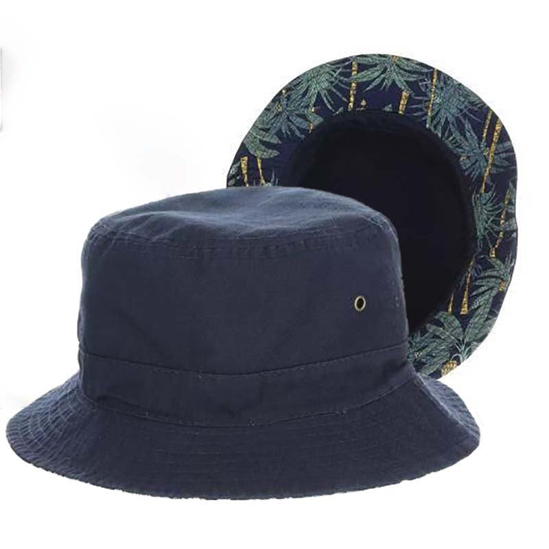 Men\'s Printed Bucket Sun Hat Breathable Roll-Up Brim Boonie Hat Mens Womens Bucket Boonie Hat 100% Cotton Fishing Outdoor  main image 3
