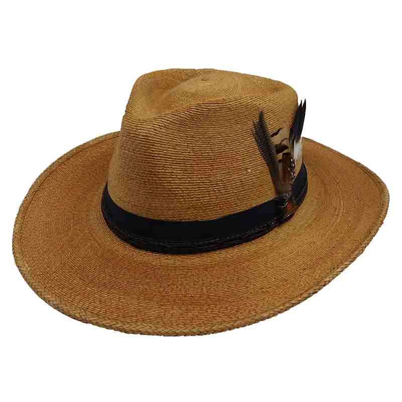 Folk Palm Outback Hat - Biltmore Hats Safari Hat Biltmore Hats BS70F1M Tea Medium  (57 cm) 