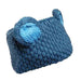 Peruvian Hand Knit Wool Bear Ears Ear Warmer Knit Headband Headband Peruvian Trading Co BLUEBEAR Blue  