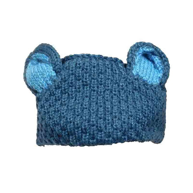 Peruvian Hand Knit Wool Bear Ears Ear Warmer Knit Headband, Headband - SetarTrading Hats 