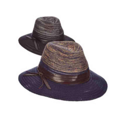 Brianne Knit Safari Hat with Multi Tone Crown - Scala Pronto, Safari Hat - SetarTrading Hats 