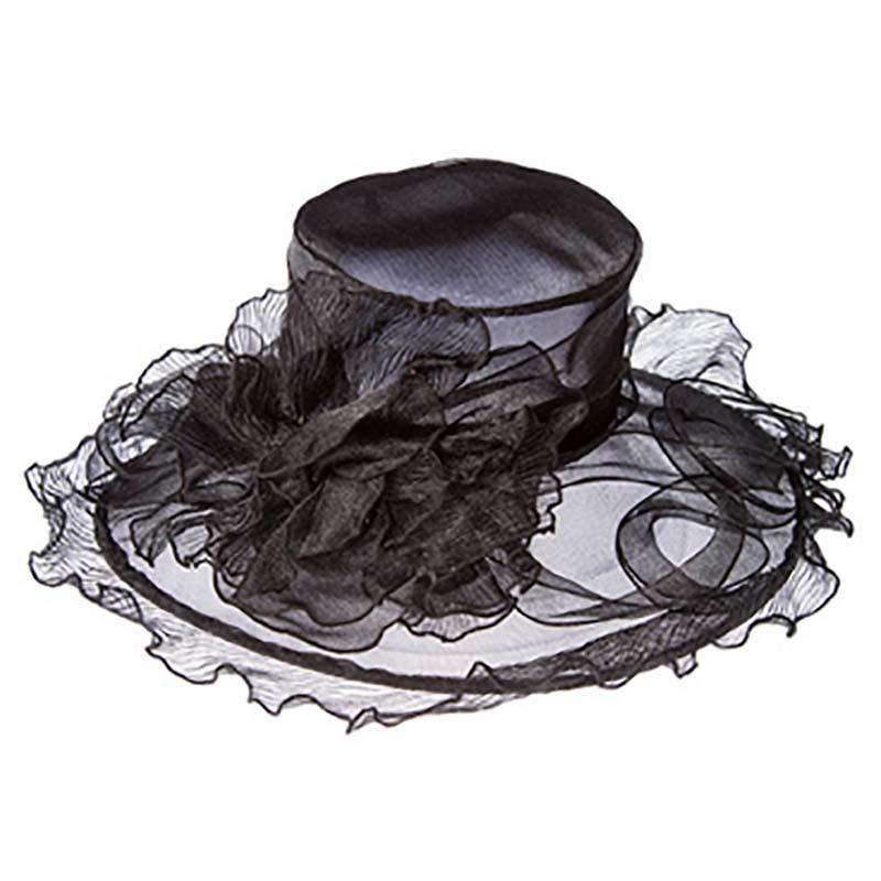 Textured Sheer Organza Hat Dress Hat Something Special Hat    