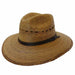 Explorer Burnt Palm Safari Hat - Texas Gold Hats Safari Hat Texas Gold Hats jr7263-4 Black Stitched Band M/L (58.5 cm) 