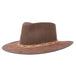 Bushwick Wool Felt Fedora Hat - American Outback Wool Hat, Safari Hat - SetarTrading Hats 