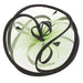 Large Satin Trimmed Fascinator - Something Special Collection Fascinator Something Special Hat by5357LM Lime  