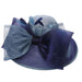 Sinamay and Organza Hat with Large Bow - Something Special Hat Collection Dress Hat Something Special Hat BY5714NV Navy  