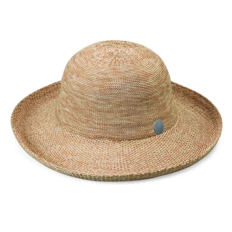 Victoria Up Brim Hat - Carkella Golf Hat by Wallaroo Hats Kettle Brim Hat Wallaroo Hats VICM-CM Mixed Camel M/L (58 cm) 