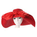 Large Brim Sun Hat with Sinamay Bow Floppy Hat Something Special Hat CB6708RD Red  
