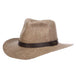 Reeded Fabric Outback Hat - Stetson® Hats Safari Hat Stetson Hats STC339M Medium (57 cm) Brown 