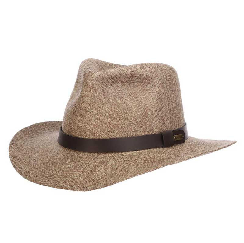 Reeded Fabric Outback Hat - Stetson® Hats Safari Hat Stetson Hats STC339M Medium (57 cm) Brown 