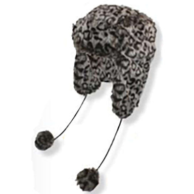 Cheetah Faux Fur Trapper Hat by JSA, Trapper Hat - SetarTrading Hats 