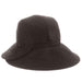 Chicopee Rough Cotton Split Brim Cloche Hat - Callanan Hats, Cloche - SetarTrading Hats 