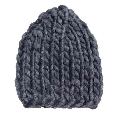 Women's Chunky Rib-Knit Beanie by JSA - Graphite, Beanie - SetarTrading Hats 