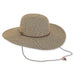 Classic Wide Brim Straw Beach Hat - Sun 'N' Sand Hats Wide Brim Sun Hat Sun N Sand Hats HH2139C Black Tweed Medium (57 cm) 