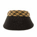 Clip On Sun Visor with Woven Straw Band - Boardwalk Style Visor Cap Boardwalk Style Hats DA1854bk Black  