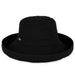 Classic Ladies Cotton Up Brim Hat - Sun 'N' Sand Hats Kettle Brim Hat Sun N Sand Hats hh1577A Black Medium (57 cm) 
