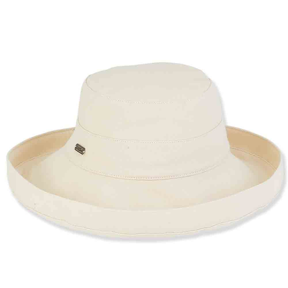 Classic Ladies Cotton Up Brim Hat - Sun 'N' Sand Hats Kettle Brim Hat Sun N Sand Hats    