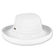 Classic Ladies Cotton Up Brim Hat - Sun 'N' Sand Hats Kettle Brim Hat Sun N Sand Hats hh1577B White Medium (57 cm) 