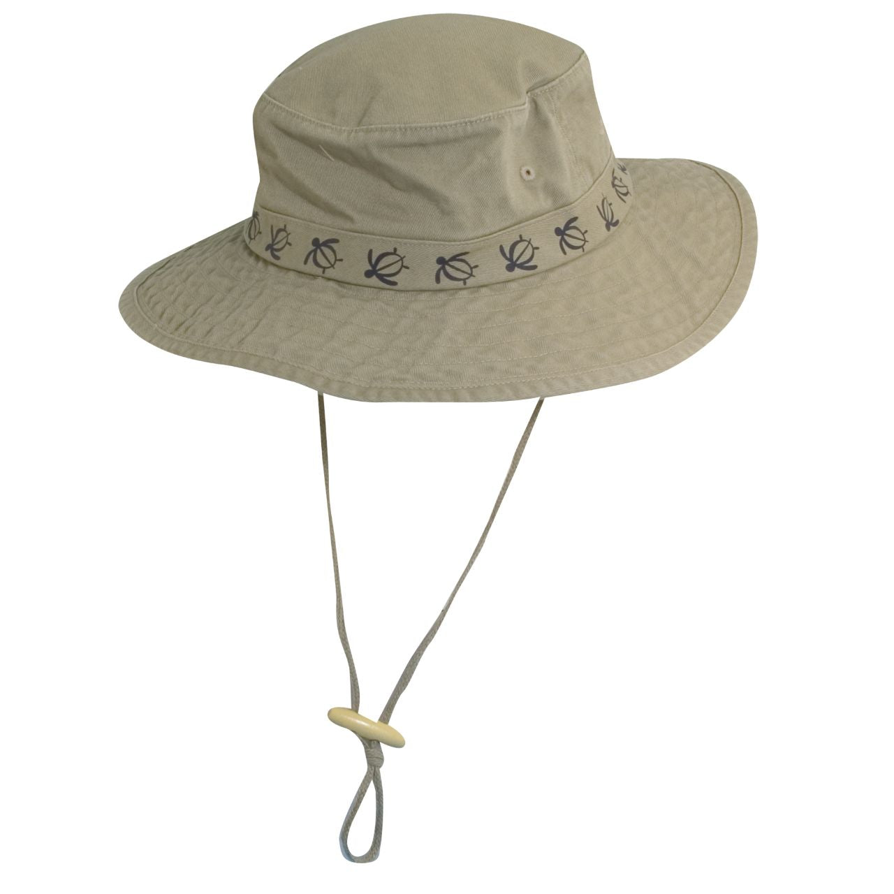 Cotton Boonie Hat with Turtle Tape Band - DPC Outdoor Hats Khaki/Navy / Large (59 cm)