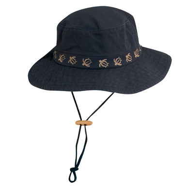 Cotton Boonie Hat with Turtle Tape Band - DPC Outdoor Hats Bucket Hat Dorfman Hat Co. bh159NVM Navy Medium (57 cm)